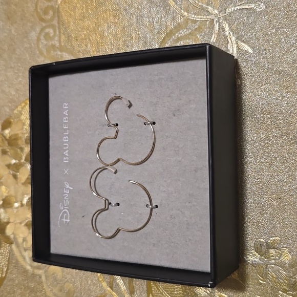 Disney x Baublebar Mickey Mouse Hoop Earrings - Picture 5 of 6
